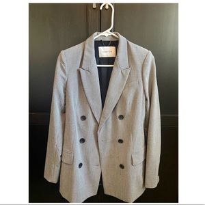 Babaton (Aritzia) Grey Check/Houndstooth Blazer Size 2